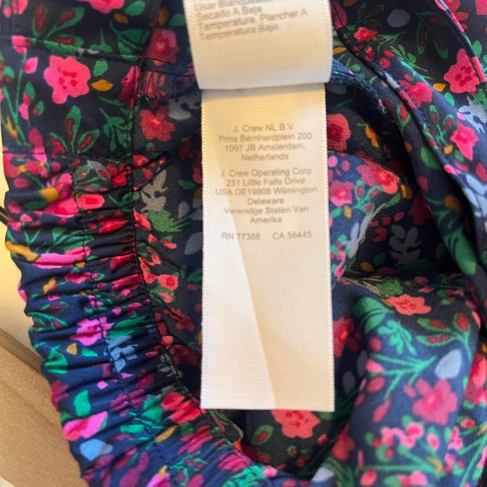 J.Crew Mini Bias-Cut Floral Slip Skirt Satin A-Line 90s French Girl - Picture 6 of 8